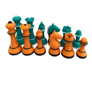 Set de Piezas Alemán Moderno Color Naranja con Verde