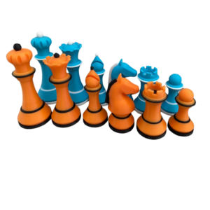 Set de Piezas Alemán Moderno Color Azul con Naranja