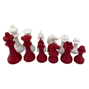 Set de Piezas Estilo Alemán Moderno Triple Peso Color Rojo con Blanco