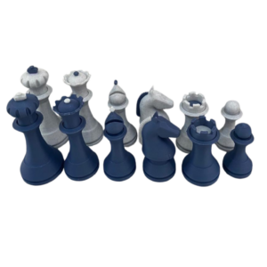 Set de Piezas Estilo Alemán Moderno Triple Peso Azúl con Mármol