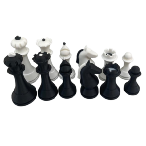 Set de Piezas Estilo Alemán Moderno Triple Peso Negro con Blanco