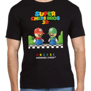Playera 100% Algodón. Super Chess Bros 3D