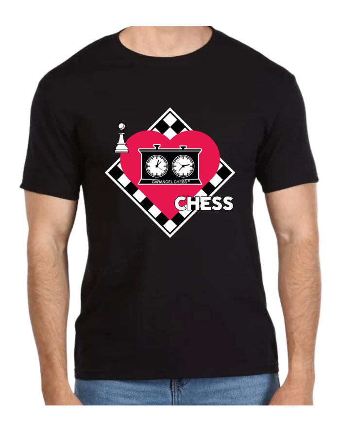 Playera 100% Algodón. I love Chess