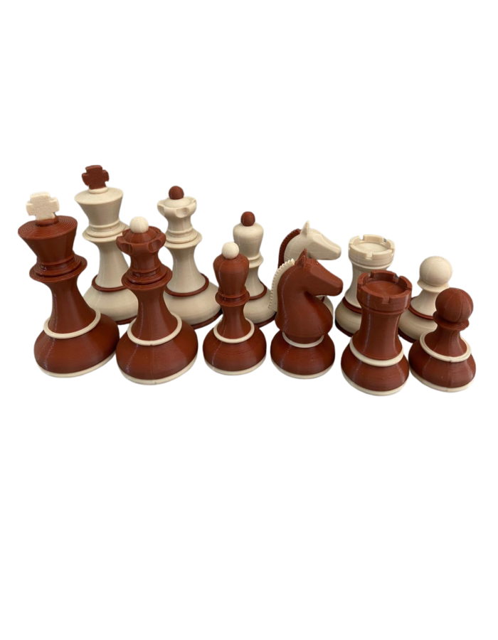 Set de Piezas Estilo Zagreb Moderno Triple Peso Color Café con Beige