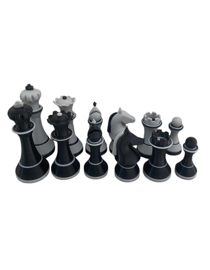 Set de Piezas Alemán Moderno Color Negro con Gris Espacial