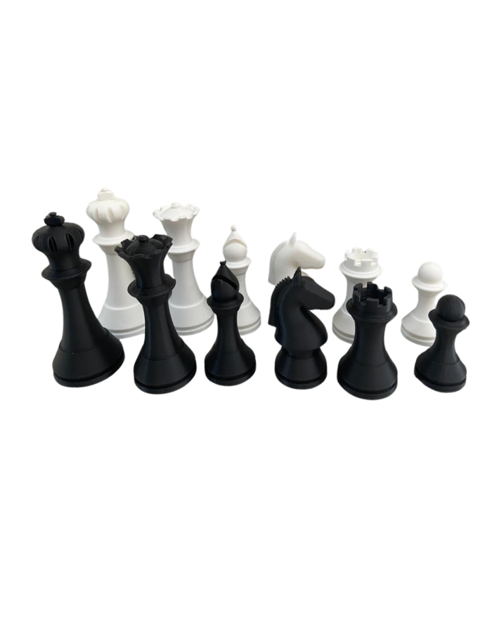 Set de Piezas Alemán Moderno Color Negro con Blanco